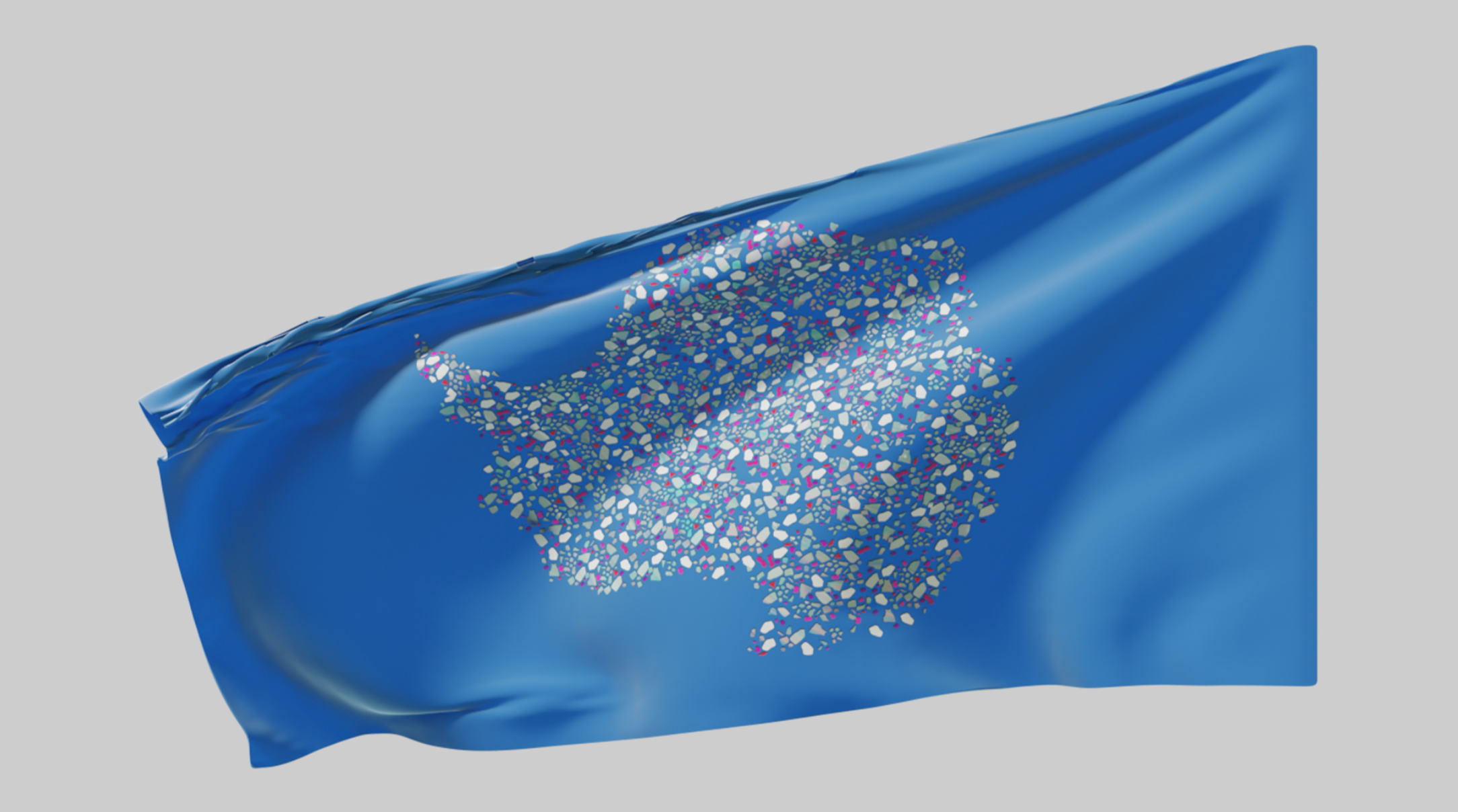 Reimagined Antarctica flag