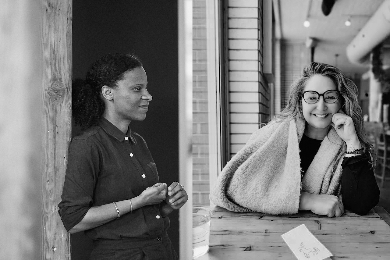 Pre&ent co-founders Ingrid Enriquez-Donissaint and Laurence Pasteels